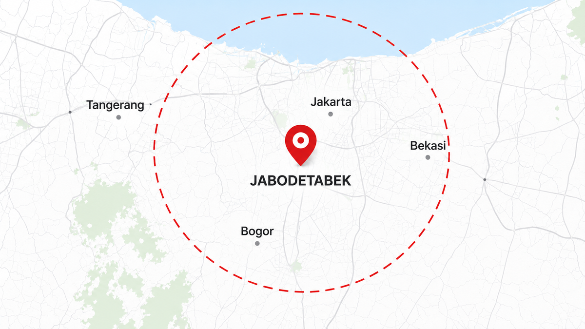 Peta area JABODETABEK